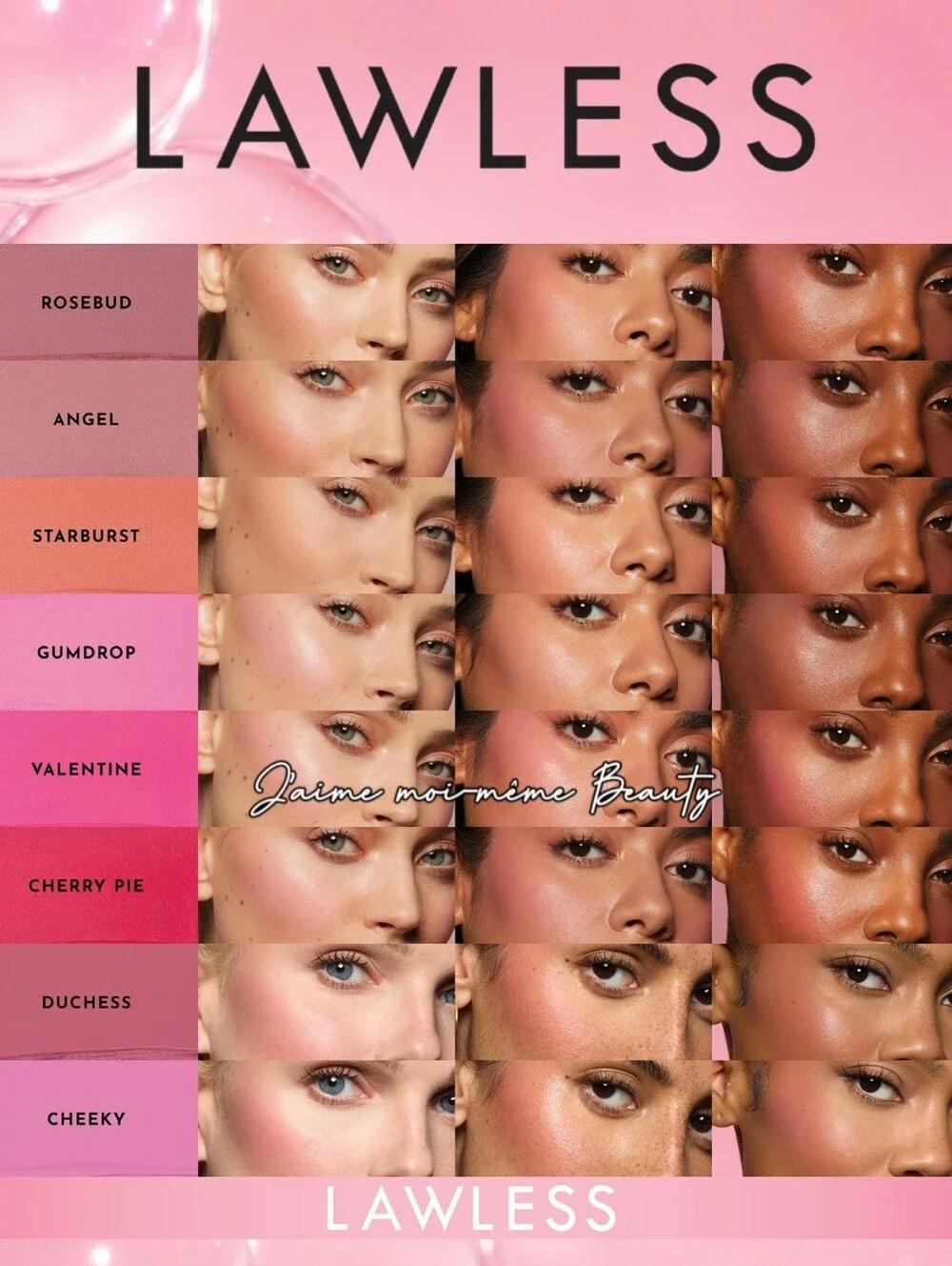 LAWLESS Cream Blush In Angel- Neutral Nude Rose Pink